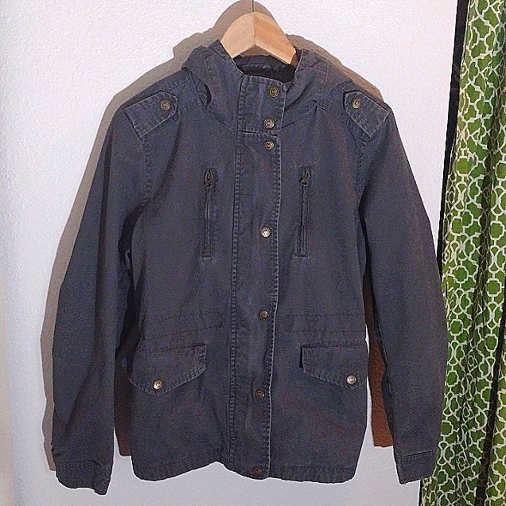 Women's size med Girls With Guns Secret Sadie gray concealed carry casual jacket